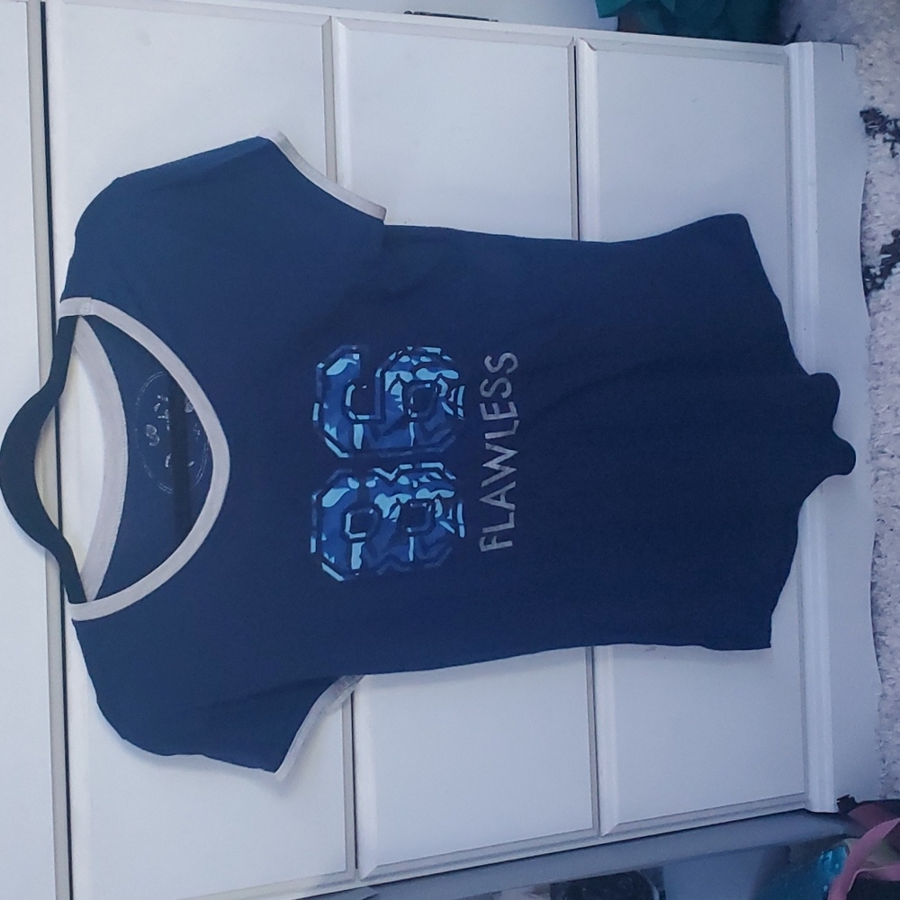 Blue and gray 86 flawless top